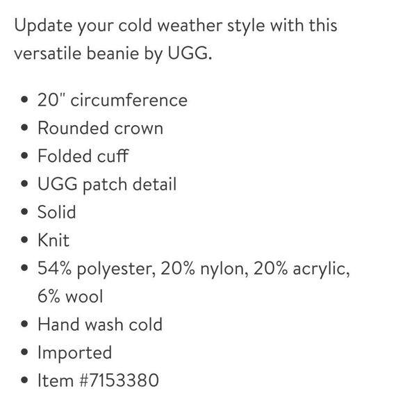 Ugg Knit Cuff Beanie Hat